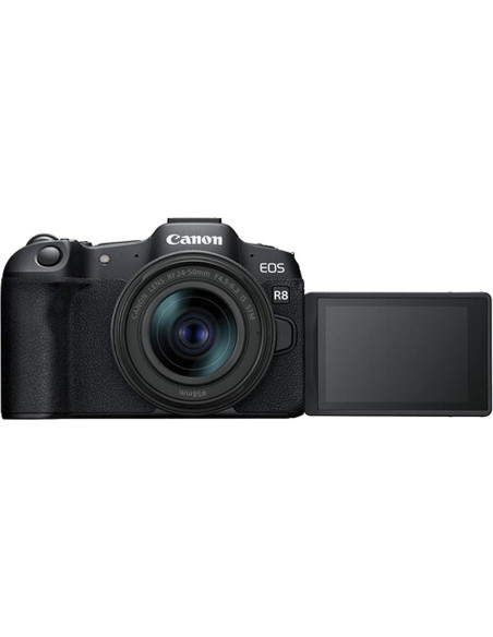 Cámara Sin Espejo Canon EOS R8 + Lentes 24-50mm y 420-800mm