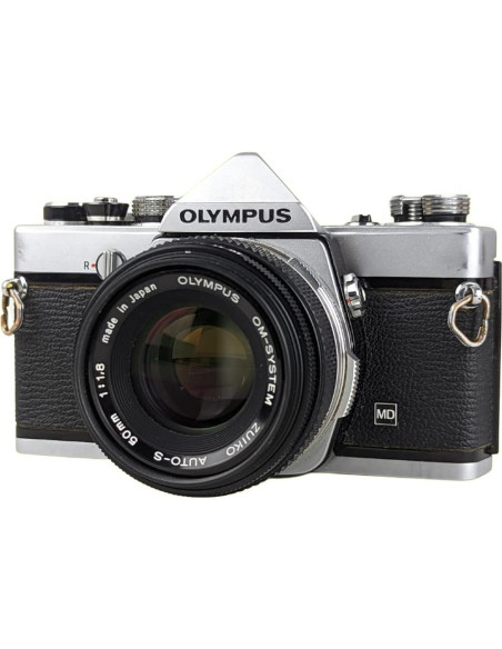 Cámara SLR Olympus OM-1 35mm con lente 50mm f/1.8 Renovada