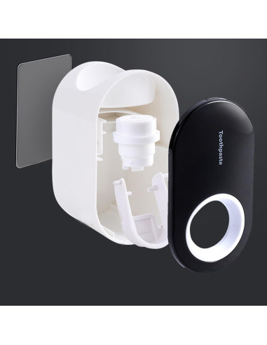 Dispensador de Pasta de Dientes Automático SLZBCY Negro 11.5x6.5cm