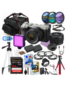 Cámara Sin Espejo Sony a7C II con Lente 28-60mm Plata + Accesorios