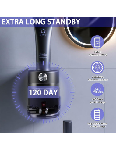 Dispensador Automático de Pasta de Dientes Wekity Negro