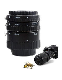 Juego de tubos de extensión macro Meike MK-N-AF-A para Nikon 12mm 20mm 36mm