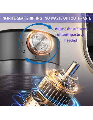 Dispensador Automático de Pasta de Dientes Wekity Negro