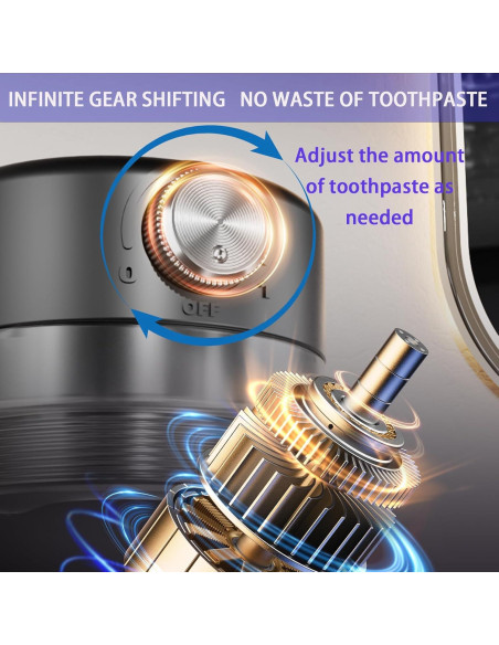 Dispensador Automático de Pasta de Dientes Wekity Negro