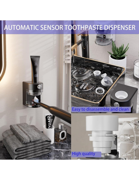 Dispensador Automático de Pasta de Dientes Wekity Negro