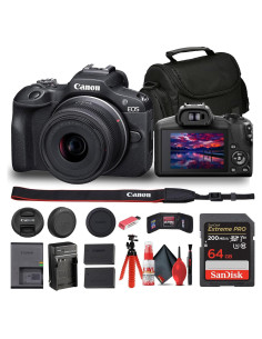 Cámara Sin Espejo Canon EOS R100 + Lente 18-45mm + Accesorios