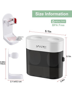 Soporte de Cepillo de Dientes Boperzi con Dispensador Automático 2