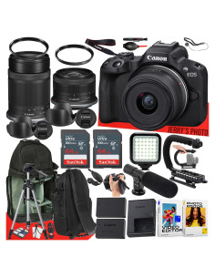 Cámara sin Espejo Canon EOS R50 + Lentes RF-S 18-45mm y 55-210mm