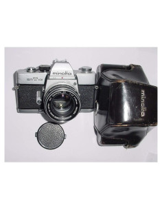 Cámara SLR Minolta SRT-101 35mm con lente 50mm Renovada