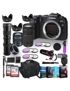 Cámara Digital Sin Espejo Canon EOS RP + 3 Lentes y Accesorios