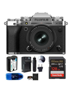 Cámara Digital Sin Espejo Fujifilm X-T5 con Lente 16-50mm Plata