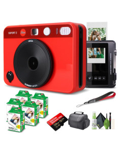 Cámara Instantánea Híbrida Leica SOFORT 2 Rojo + Accesorios