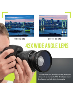 Kit Lente Deluxe para Panasonic LUMIX FZ2500 - 67MM 2