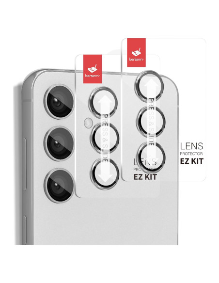 Protector de Lente de Cámara BERSEM para Samsung Galaxy S24/S23 - Vidrio Templado 9H