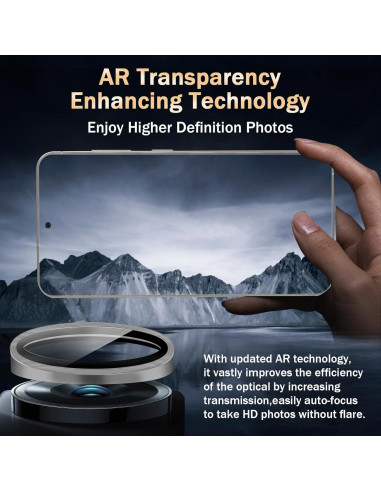 Protector de Lente de Cámara BERSEM para Samsung Galaxy S24/S23 - Vidrio Templado 9H