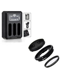 Kit de Lente y Cargador USB para Olympus Tough TG-7 TG-6
