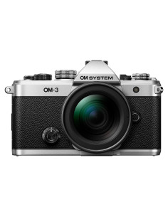 Cámara sin espejo OM SYSTEM OM-3 con lente 12-45mm F4 PRO