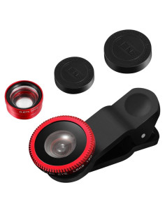 Kit de Lentes para Cámara de Teléfono Hemobllo 3 en 1