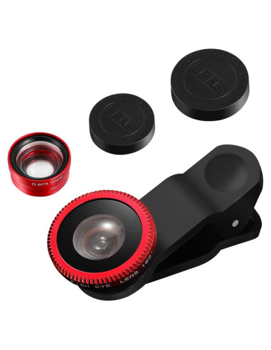 Kit de Lentes para Cámara de Teléfono Hemobllo 3 en 1