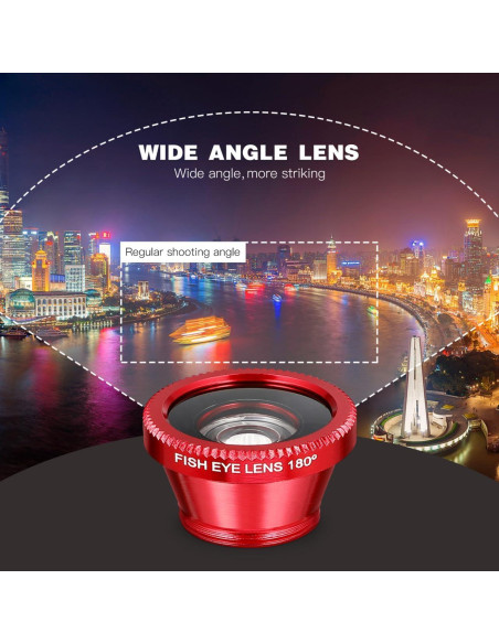 Kit de Lentes para Cámara de Teléfono Hemobllo 3 en 1