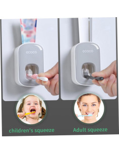 Dispensador Automático de Pasta de Dientes Wedhapy Gris 2