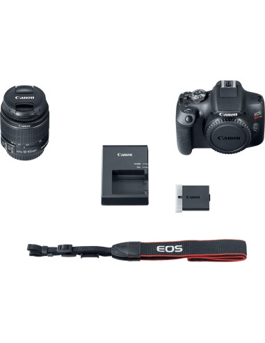 Cámara DSLR Canon EOS Rebel T7 2000D con 3 Lentes y Accesorios