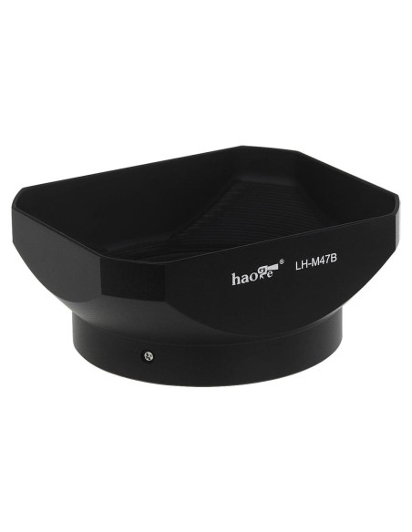 Sombrero de Lente de Metal Haoge LH-M47B para Olympus M.ZUIKO 12mm