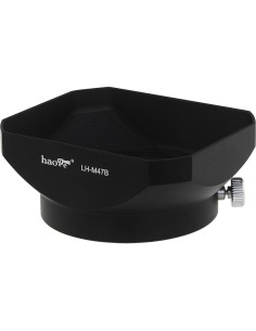 Sombrero de Lente de Metal Haoge LH-M47B para Olympus M.ZUIKO 12mm 2