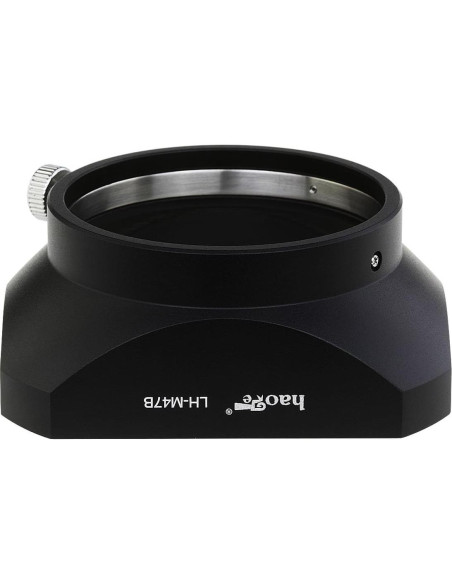 Sombrero de Lente de Metal Haoge LH-M47B para Olympus M.ZUIKO 12mm