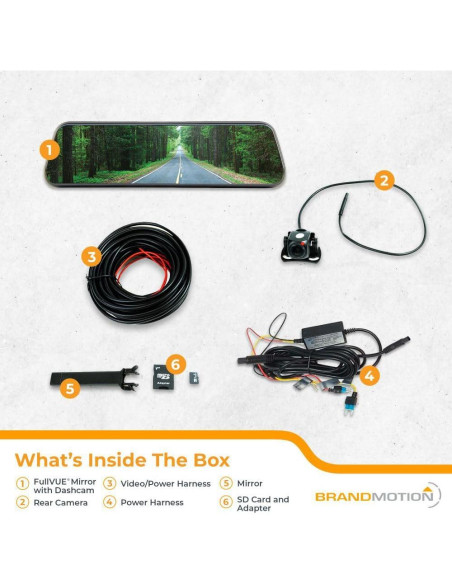 Sistema de Espejo y Cámara FullVUE Brandmotion FVMR-1100