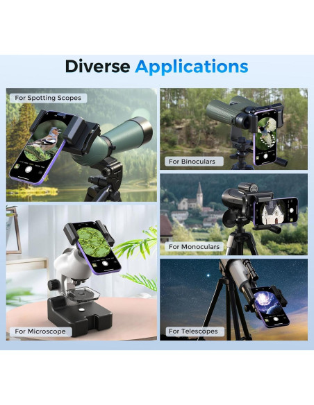 Adaptador de Teléfono para Telescopio Evil Eye 360 Rotatable