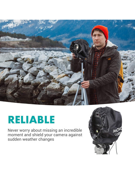Cubierta de Lluvia Movo CRC-11 para Cámaras DSLR y Sin Espejo