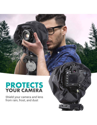 Cubierta de Lluvia Movo CRC-11 para Cámaras DSLR y Sin Espejo