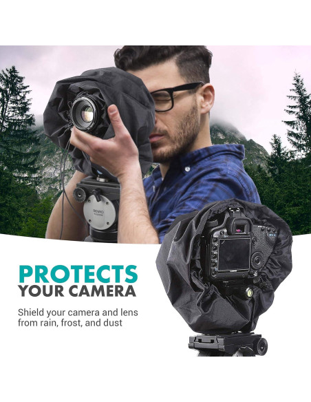 Cubierta de Lluvia Movo CRC-11 para Cámaras DSLR y Sin Espejo