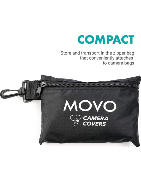 Cubierta de Lluvia Movo CRC-11 para Cámaras DSLR y Sin Espejo