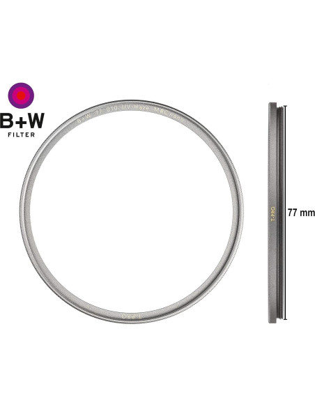 Filtro UV Haze B+W 77mm T-PRO Ultra Slim MRC Nano
