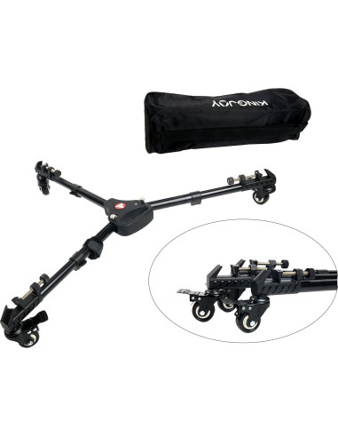 Dolly de Trípode Kingjoy VX-600 con Ruedas de Goma 5.08 cm