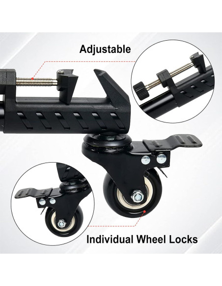 Dolly de Trípode Kingjoy VX-600 con Ruedas de Goma 5.08 cm