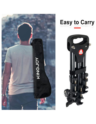 Dolly de Trípode Kingjoy VX-600 con Ruedas de Goma 5.08 cm