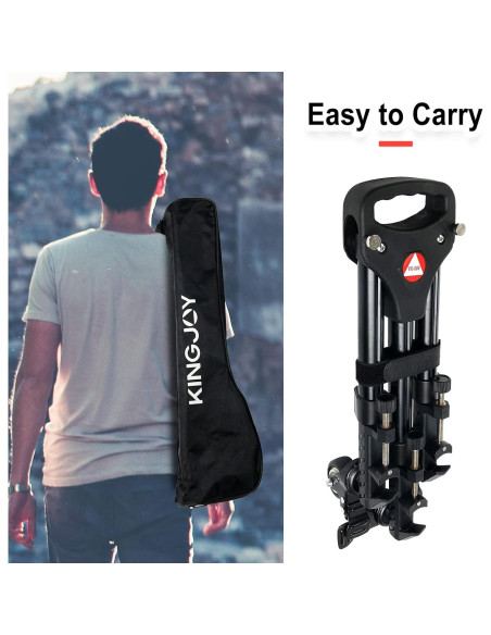 Dolly de Trípode Kingjoy VX-600 con Ruedas de Goma 5.08 cm