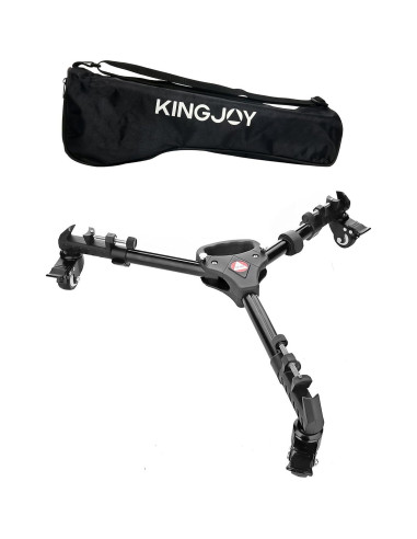 Dolly de Trípode Kingjoy VX-600 con Ruedas de Goma 5.08 cm