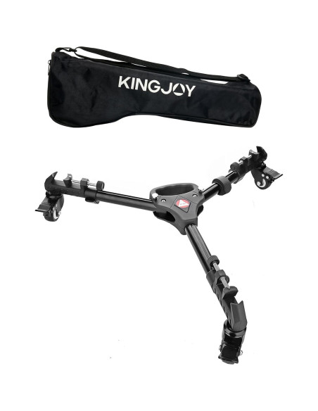 Dolly de Trípode Kingjoy VX-600 con Ruedas de Goma 5.08 cm