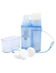 Dispensador de Toallas Comprimidas para Camping - 5 Toallitas