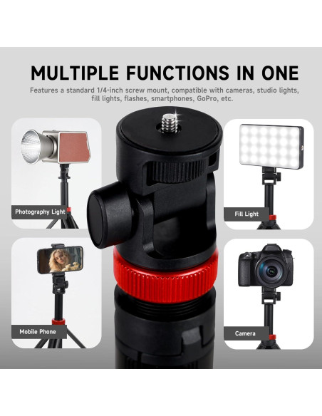 Trípode de Aluminio YSKE 205 cm Ajustable para Cámara y Luz