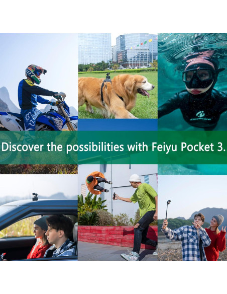 Gimbal Desmontable FeiyuTech Pocket 3 4K 60fps AI Seguimiento