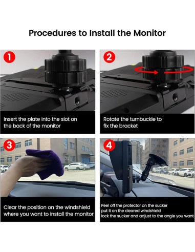 Soporte de Ventosa para Monitor GreenYi 7-9 Pulgadas