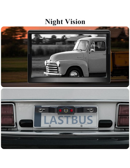 Sistema de Cámara de Respaldo LASTBUS con Monitor HD 4.3"