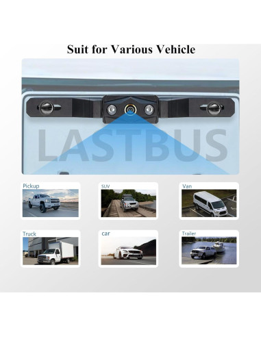 Sistema de Cámara de Respaldo LASTBUS con Monitor HD 4.3"