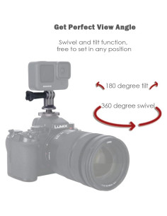 Adaptador de Montaje NICEYRIG para GoPro Hero 10/9/8/7/6/5 y DJI Osmo Action 2