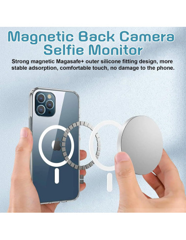 Monitor de selfies inalámbrico Musoumars T1P 4" HD Gris